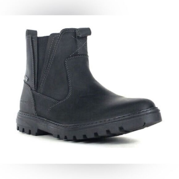 Rockport Men's Weather Or Not Black Leather Chelsea Boots; NWOT! Size 10 - Picture 1 of 10